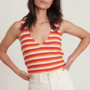 Marine Layer Multicolor Striped Tank Top